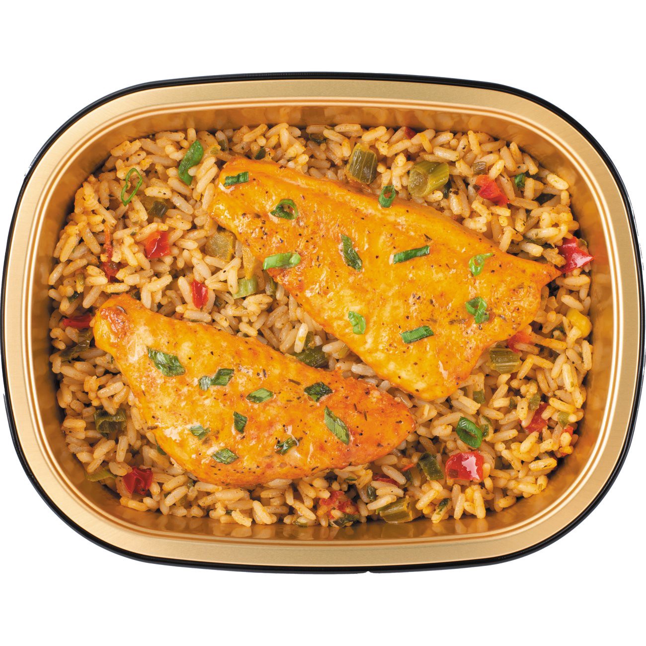 slide 1 of 1, Bayou Boil House by H-E-B Blackened Catfish Strips Over Dirty Rice, 12 oz
