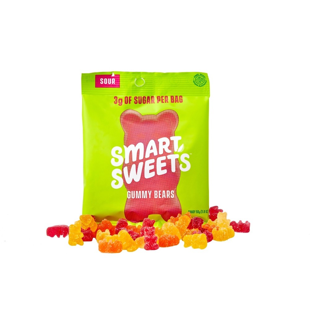 slide 5 of 5, SmartSweets Sour Gummy Bears 1.8 oz, 1.8 oz