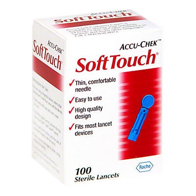 slide 1 of 1, Accu-Chek Soft Touch Lancets, 100 ct
