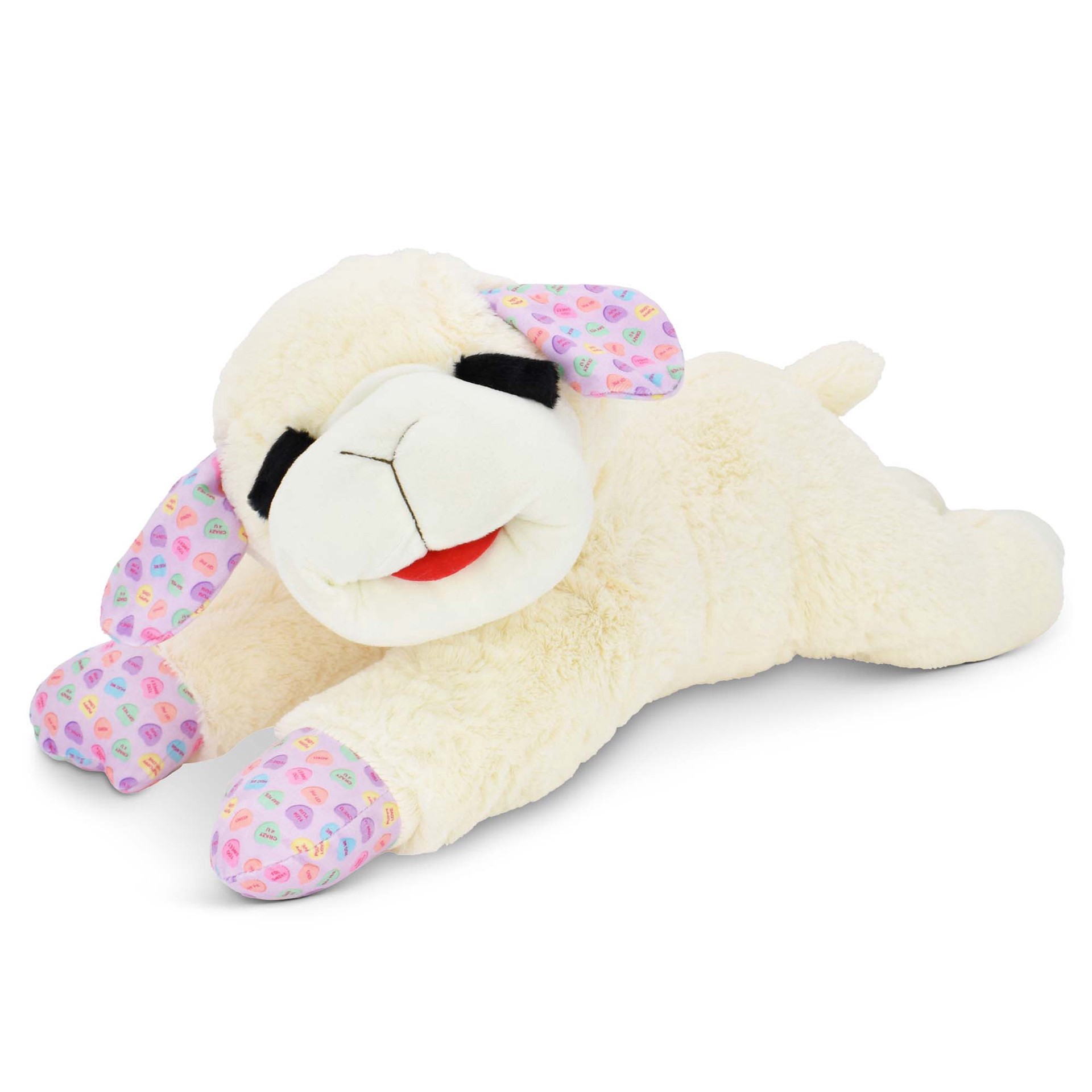 slide 1 of 1, Multipet International Multipet's Jumbo Lamb Chop with Sweetheart Pattern Dog Toy, X-Large, 1 ct
