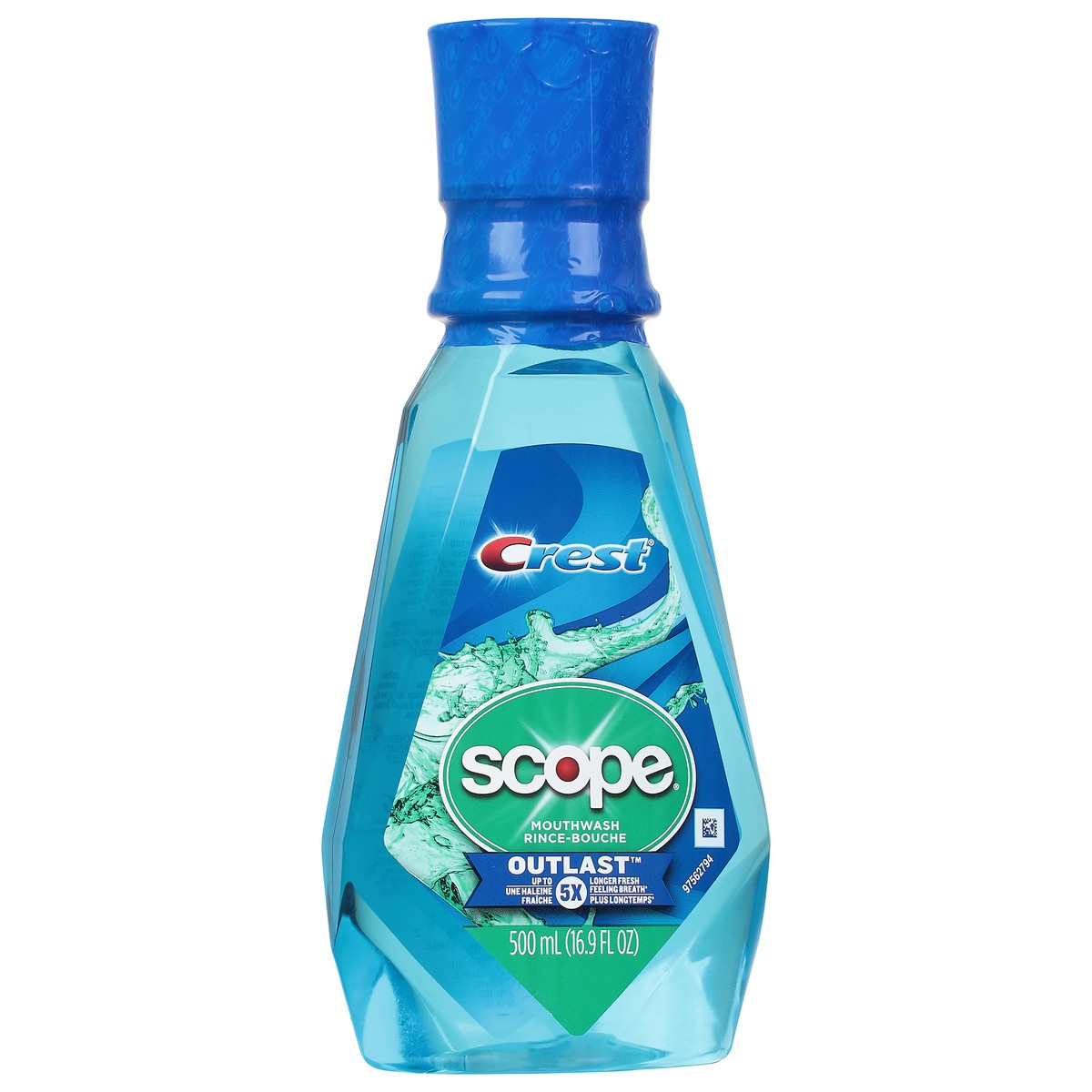 slide 2 of 9, Crest Scope Outlast Blue Peppermint, 500 ml