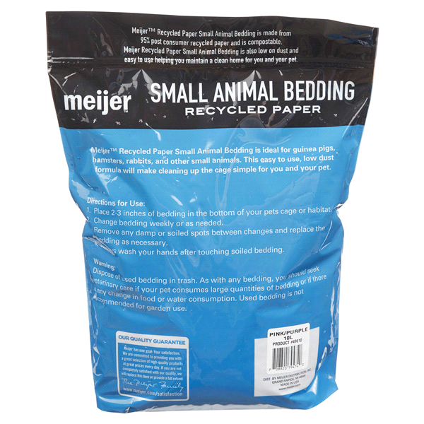 slide 4 of 5, Meijer Confetti Recycled Paper Small Animal Bedding, 10 lt, 10 LT     