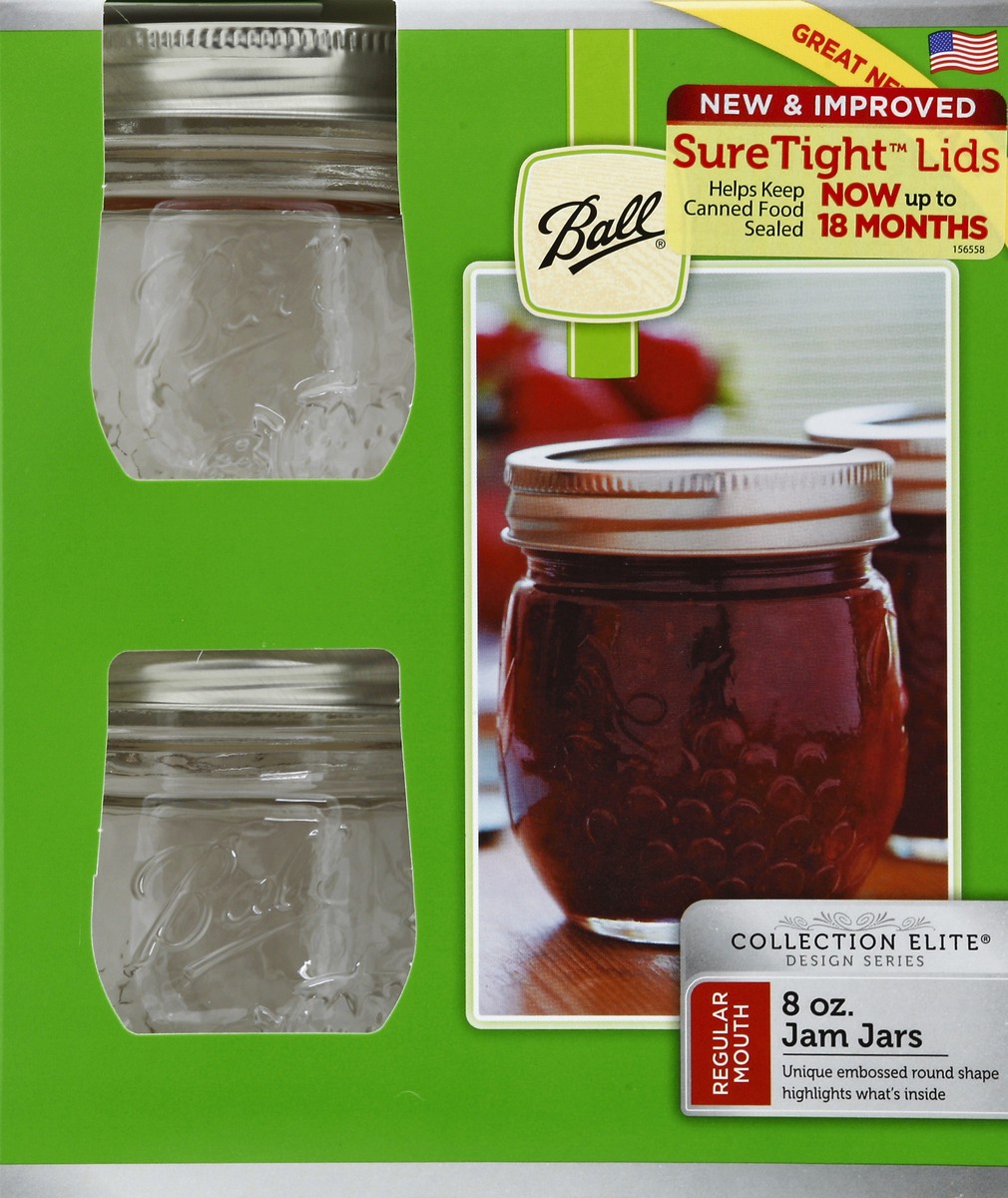 slide 1 of 3, Ball Jam Jars 4 ea, 4 ct