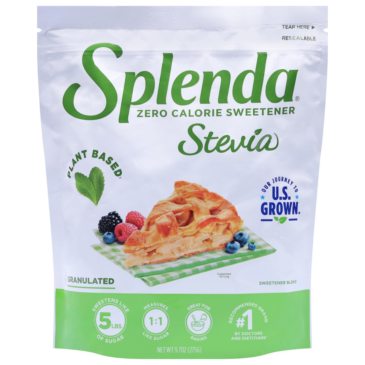 slide 11 of 14, Splenda Zero Calorie Stevia Sweetener 9.7 oz, 9.7 oz