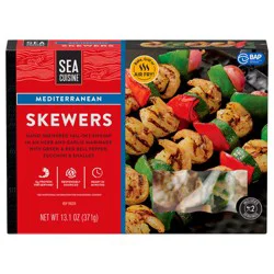 Sea Cuisine Mediterranean Shrimp Skewers, BAP, 13.1 oz