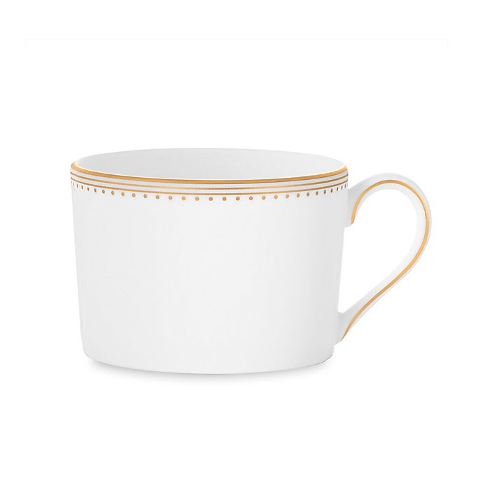 slide 1 of 1, Vera Wang Wedgwood Golden Grosgrain Teacup, 1 ct