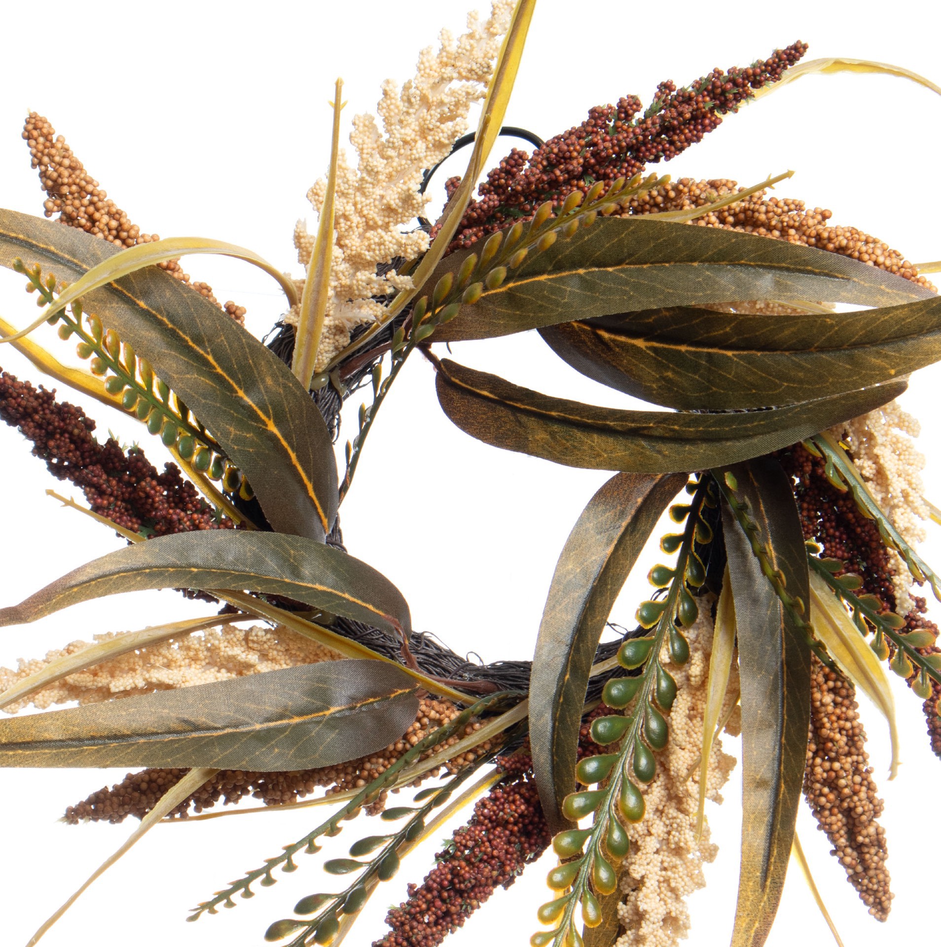 slide 3 of 3, 12" Mixed Heather Mini Wreath By Ashland, 12 in