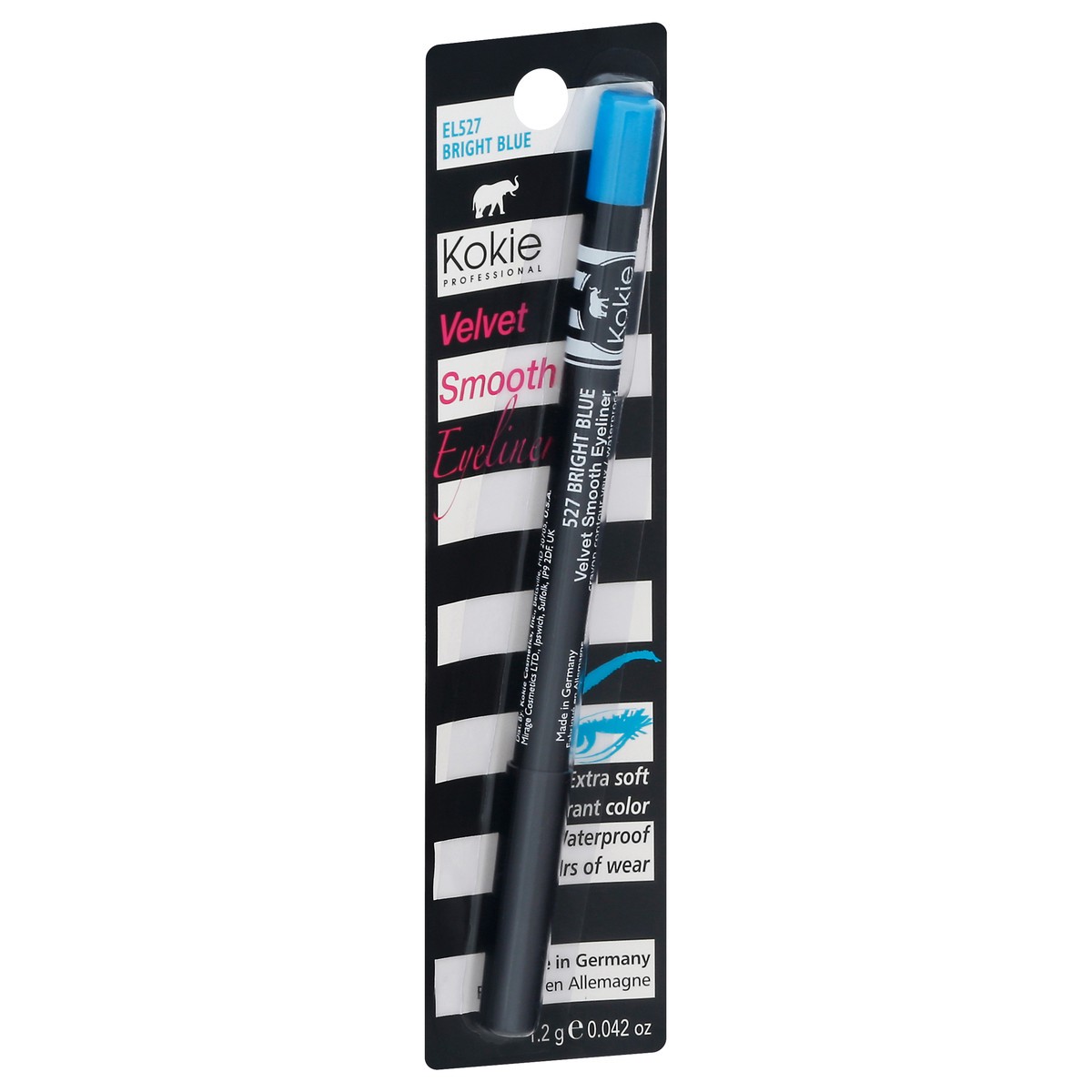 slide 9 of 9, Kokie Bright Blue EL527 Waterproof Velvet Smooth Eyeliner 0.042 oz, 1 ct