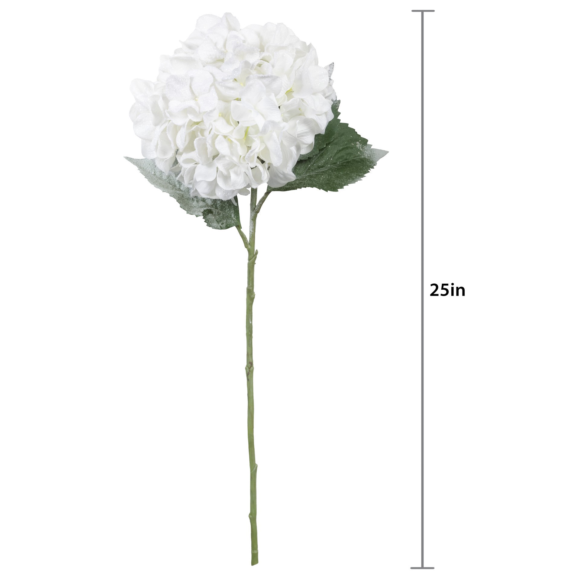 slide 3 of 3, 25" White Snow Hydrangea Stem By Ashland, 8 in x 11 in x 25 in