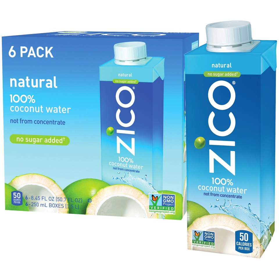 slide 2 of 2, Zico 100% Coconut Water, 6 ct; 8.45 fl oz