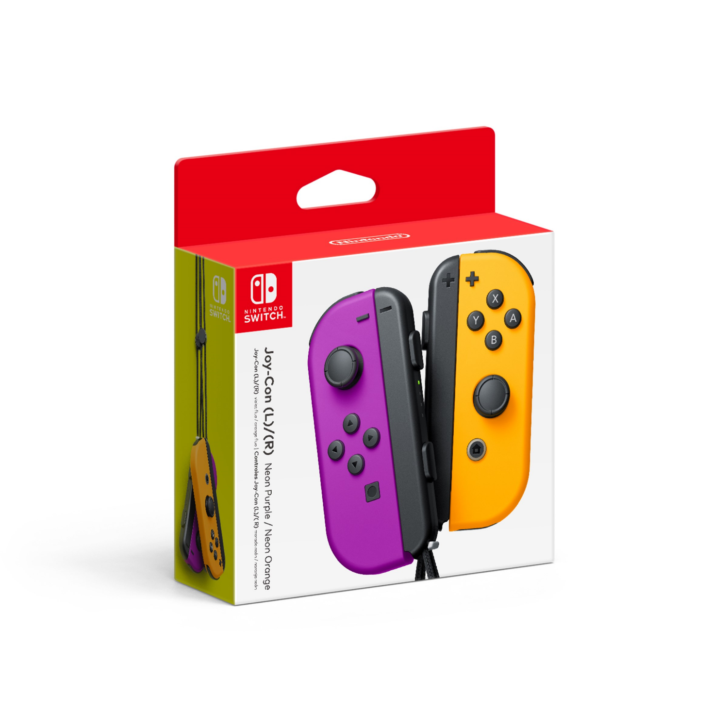 slide 1 of 3, Nintendo Switch Neon Purple/Neon Orange Joy-Con (L)/(R) 1 ea, 1 ct