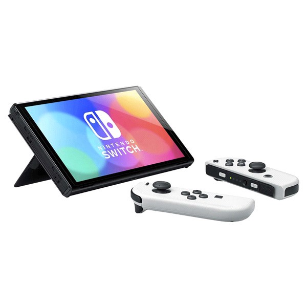 slide 7 of 21, Nintendo Switch - OLED Model with White Joy-Con, 1 ct