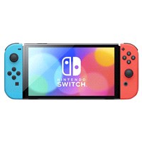 slide 5 of 17, Nintendo Switch - OLED Model with Neon Red & Neon Blue Joy-Con, 1 ct