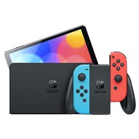 slide 17 of 17, Nintendo Switch - OLED Model with Neon Red & Neon Blue Joy-Con, 1 ct