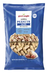 Giant Eagle Jumbo Dry Roasted Peanuts, Salted