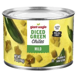 Giant Eagle Diced Green Chiles, Mild