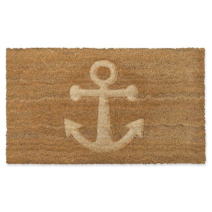 slide 1 of 2, Home Dynamix Embossed Anchor Coir Door Mat, 1 ct