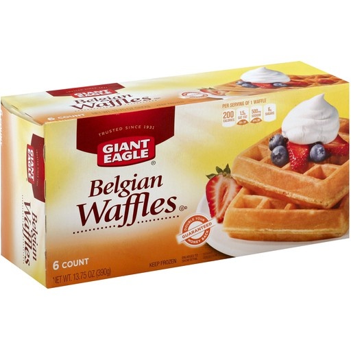 slide 1 of 1, Giant Eagle Belgian Waffle Vanilla, 14 oz