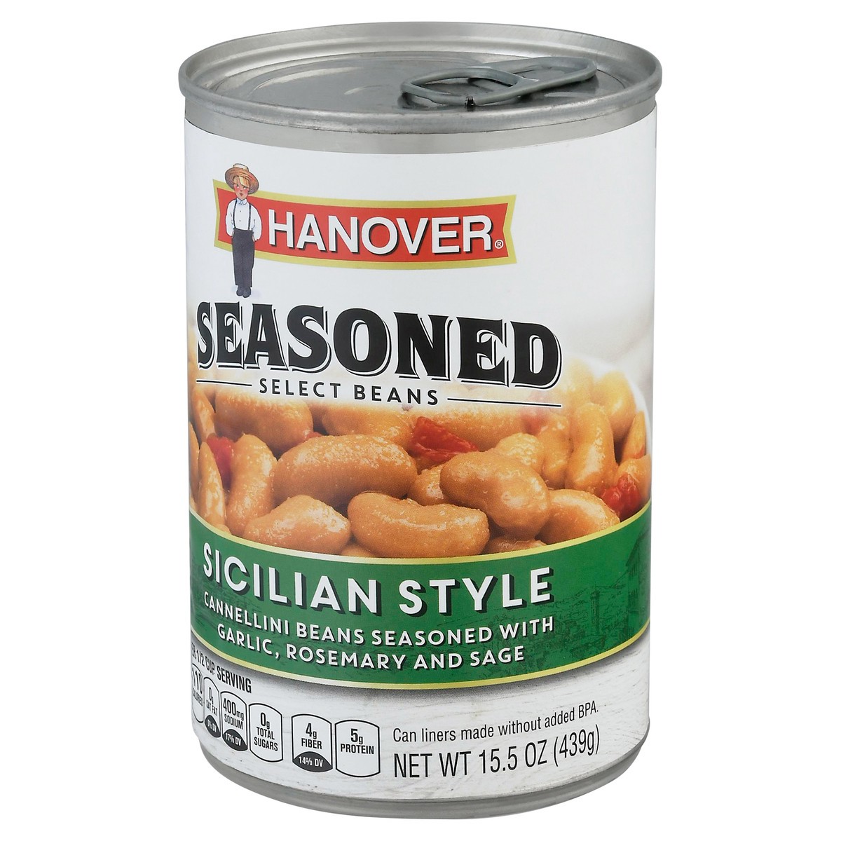 slide 2 of 13, Hanover Sicilian Style Seasoned Select Beans 15.5 oz, 15.5 oz