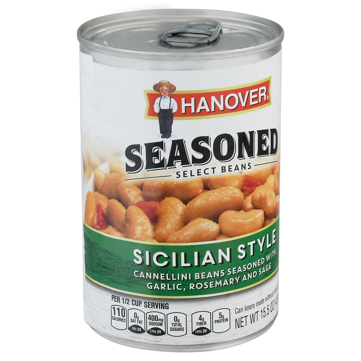 slide 4 of 13, Hanover Sicilian Style Seasoned Select Beans 15.5 oz, 15.5 oz
