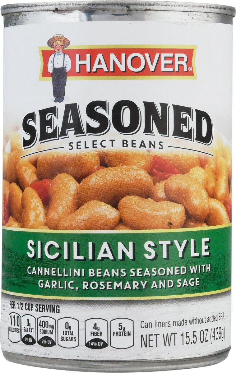 slide 6 of 13, Hanover Sicilian Style Seasoned Select Beans 15.5 oz, 15.5 oz