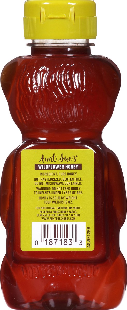 slide 10 of 10, Aunt Sue's Raw & Unfiltered Wildflower Honey 12 OZ, 12 oz