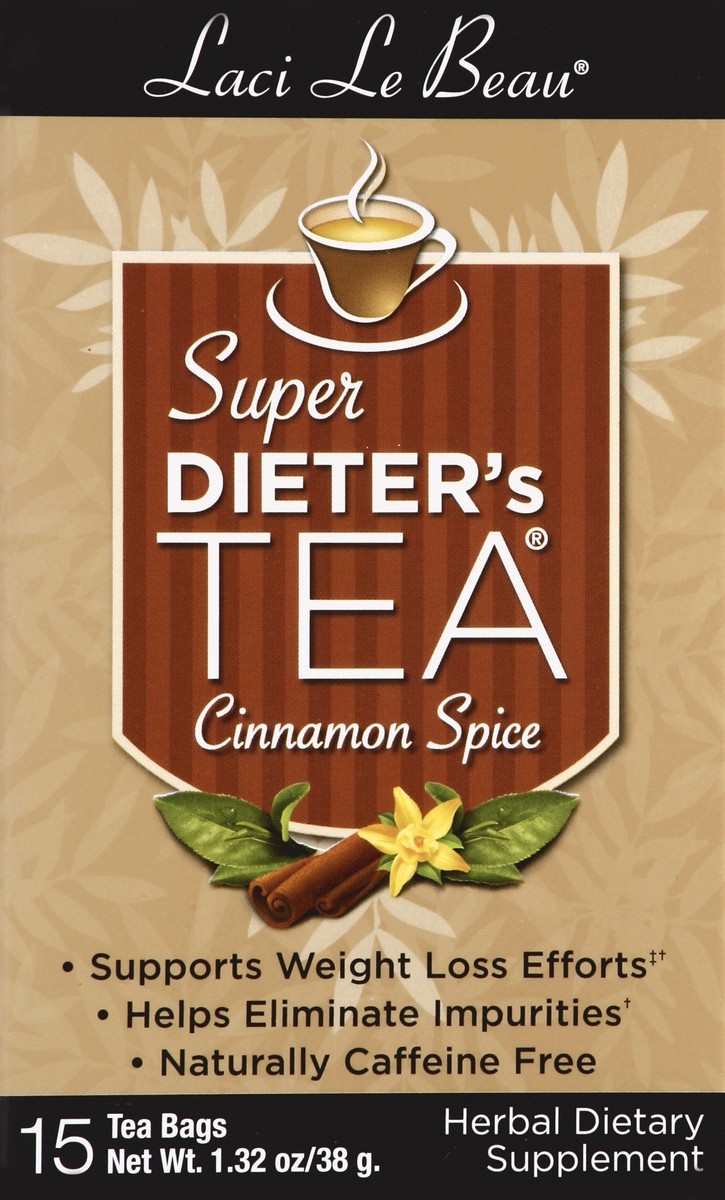slide 4 of 4, Laci Le Beau Cinnamon Spice Super Dieter's Tea, 15 ct