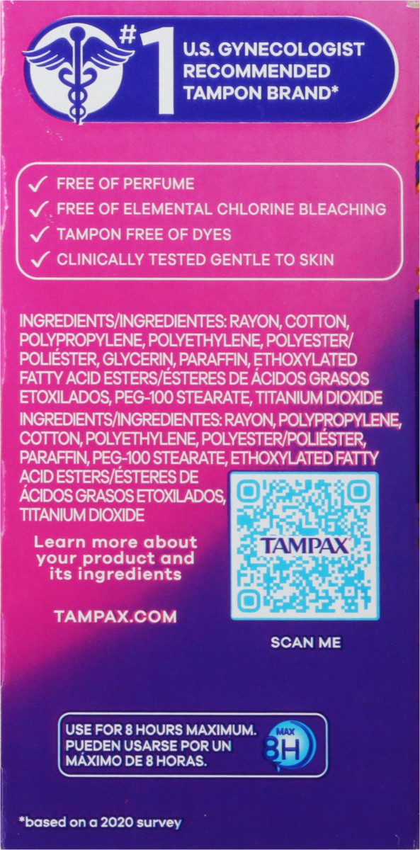 slide 7 of 9, Tampax Radiant Tampons Mixed R/s/sp - 28 CT, 28 ct