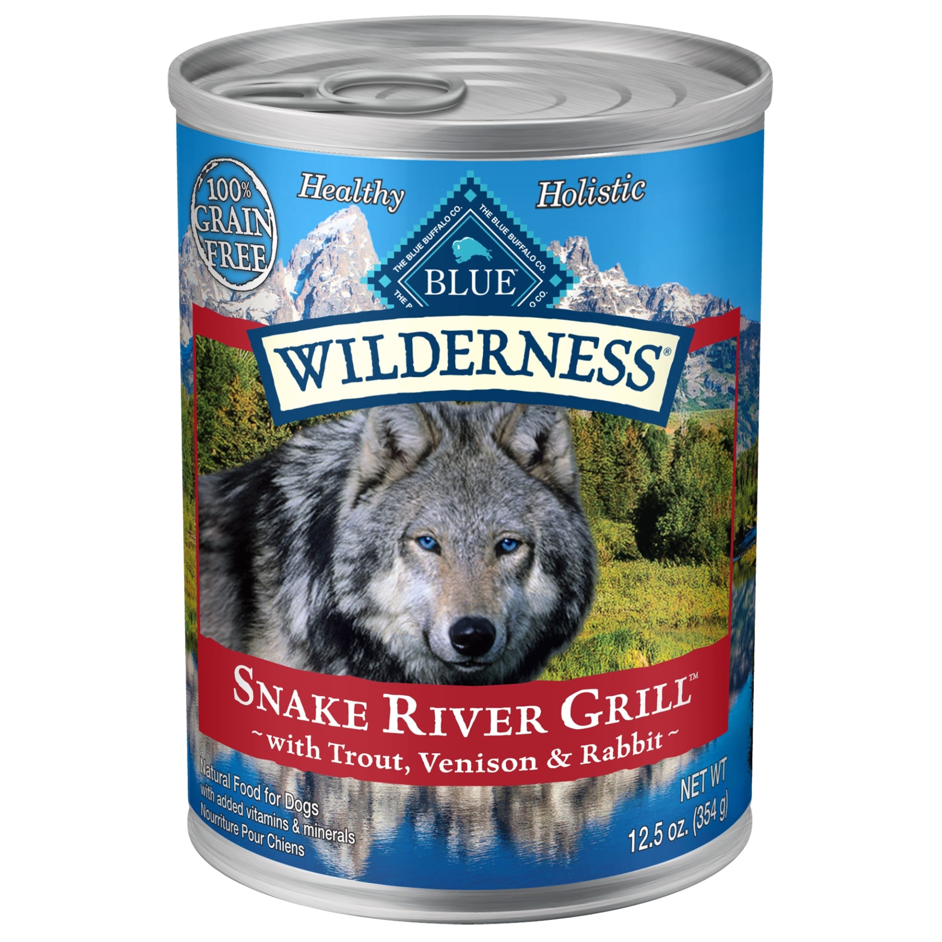 slide 1 of 1, Blue Wilderness Snake River Grill Wet Dog Food, 12.5 oz