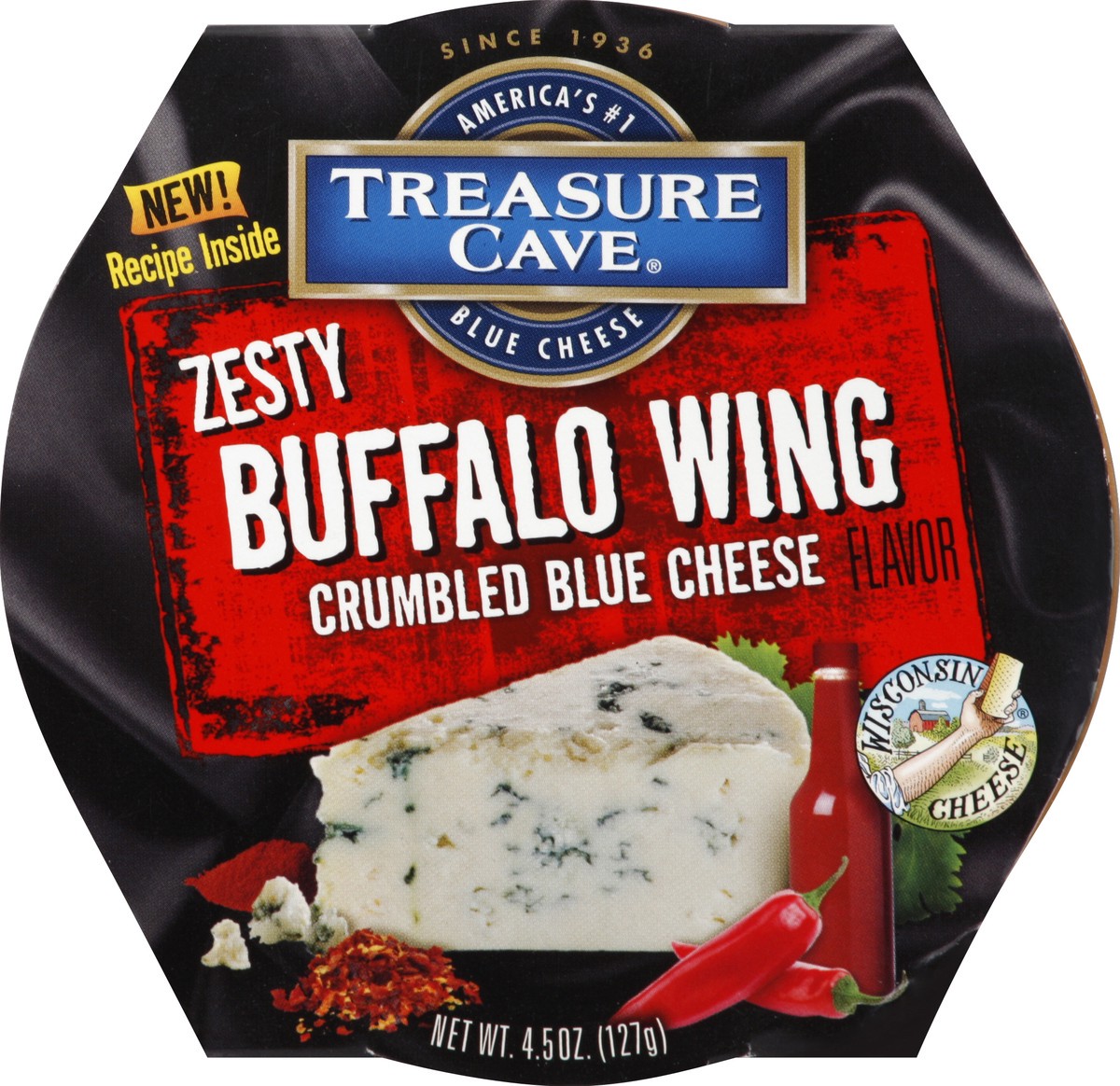 slide 1 of 3, Treasure Cave Crumbled Blue Cheese 4.5 oz, 4.5 oz