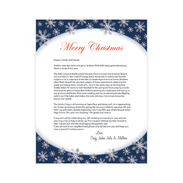 slide 2 of 3, Geo Studios Holiday-Themed Foiled Letterhead Paper, 8-1/2"" X 11"", Silver Snowflakes, Pack Of 40 Sheets, 40 ct