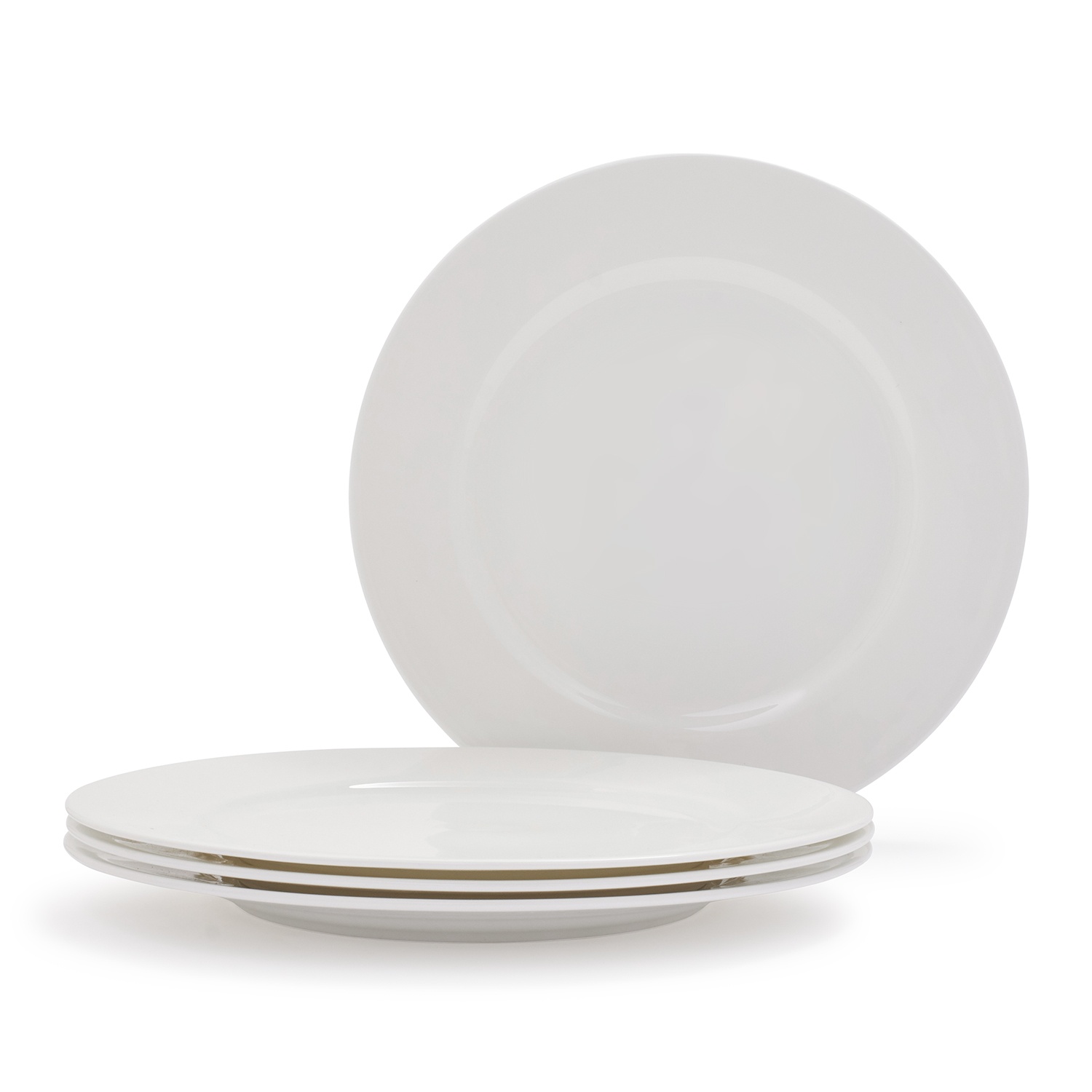 slide 1 of 1, Fortessa Gourmet Essentials Bone China Classic Dinner Plates, 4 ct