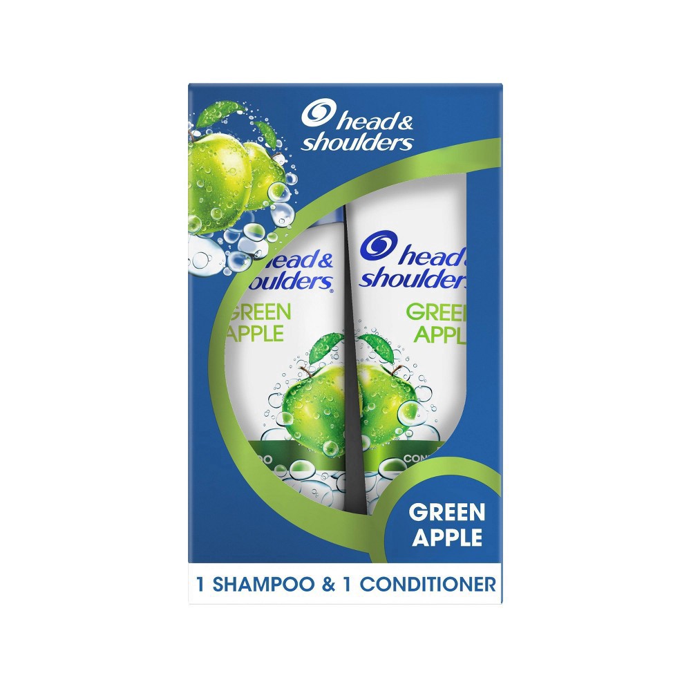 slide 21 of 21, Head & Shoulders Green Apple Daily Use Antidandruff Shampoo And Conditioner Twin Pack, 2 ct