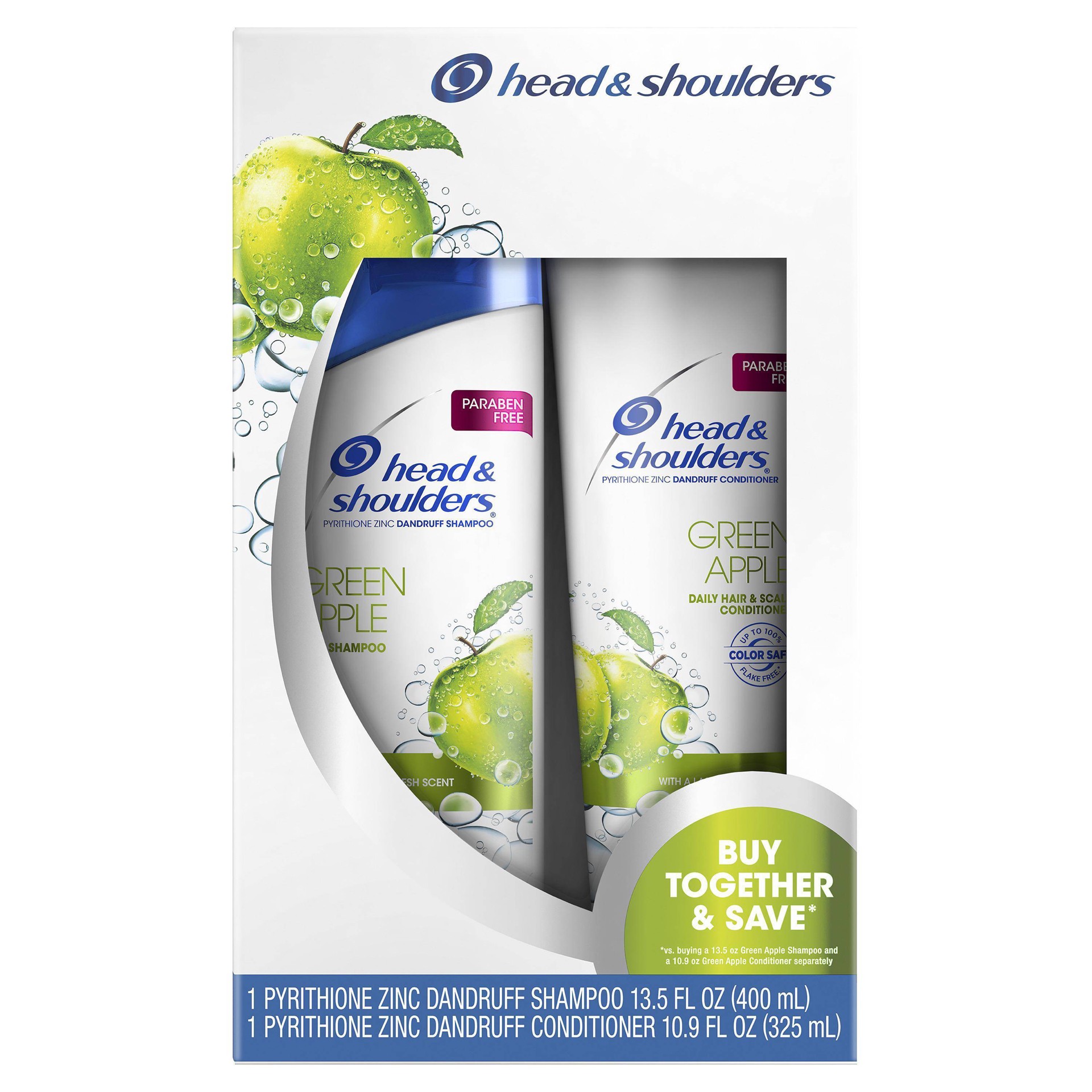 slide 1 of 21, Head & Shoulders Green Apple Daily Use Antidandruff Shampoo And Conditioner Twin Pack, 2 ct