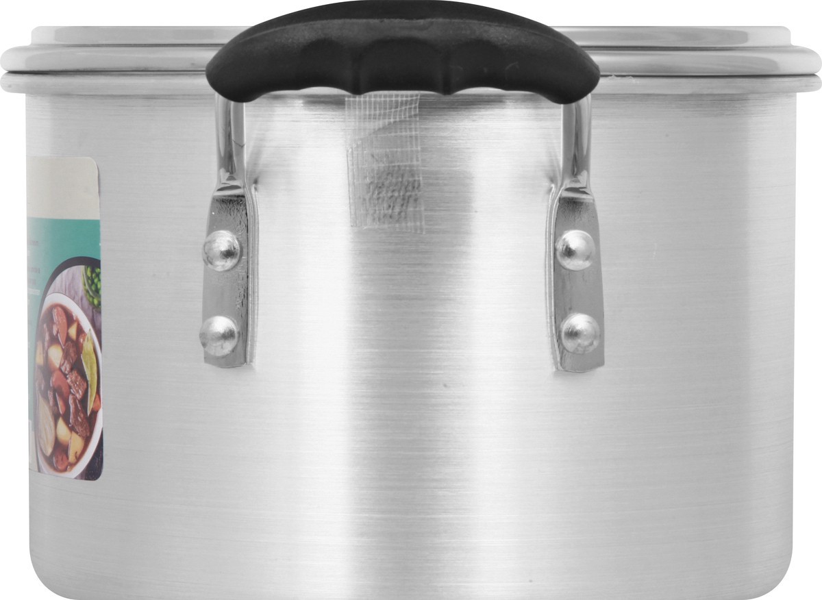 slide 9 of 11, Victoria Aluminum 6 Quart Stock Pot with Glass Lid 1 ea, 6 qt