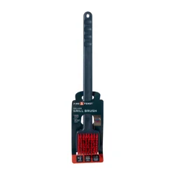 Fire & Feast Nylon Grill Brush with Red Bristles - 18 in