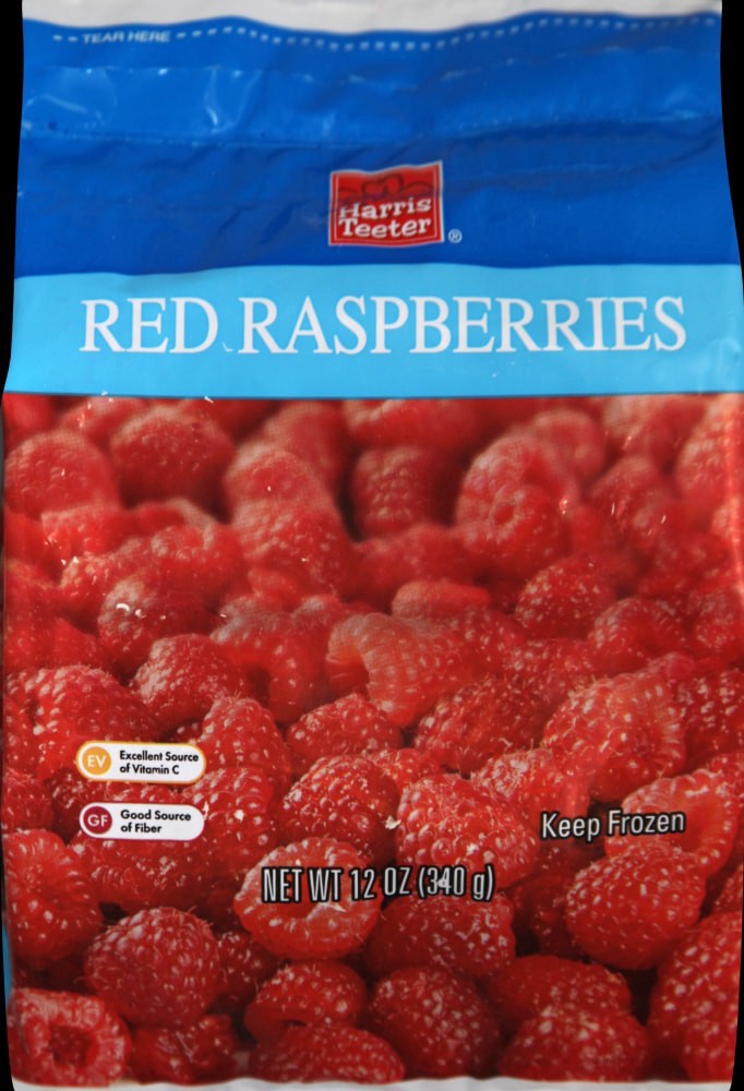 slide 1 of 1, Harris Teeter Red Raspberries, 12 oz