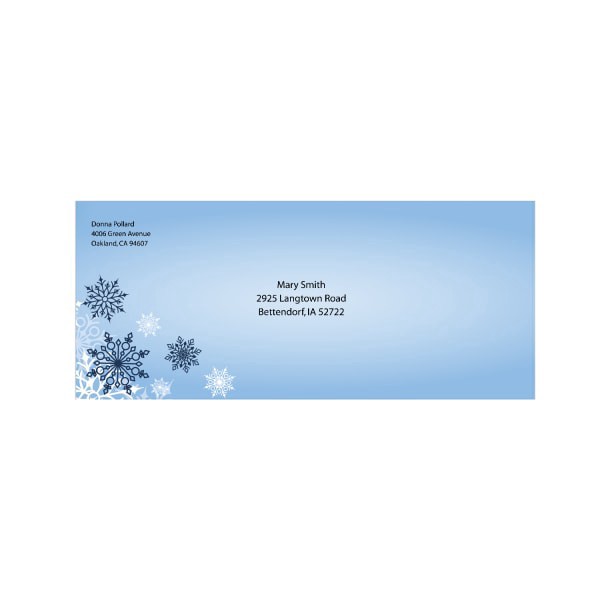 slide 2 of 3, Geo Studios #10 Holiday-Themed Envelopes, Moisture Sealed, Silver Snowflake, Pack Of 35 Envelopes, 35 ct