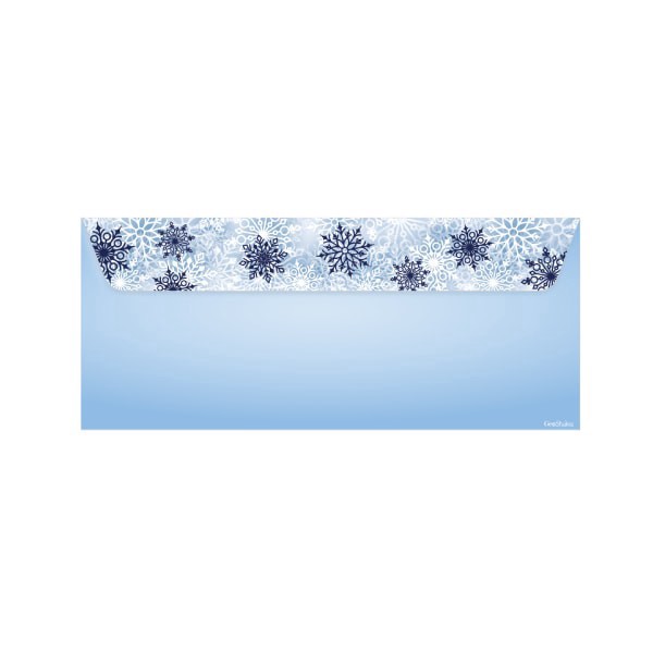 slide 1 of 3, Geo Studios #10 Holiday-Themed Envelopes, Moisture Sealed, Silver Snowflake, Pack Of 35 Envelopes, 35 ct
