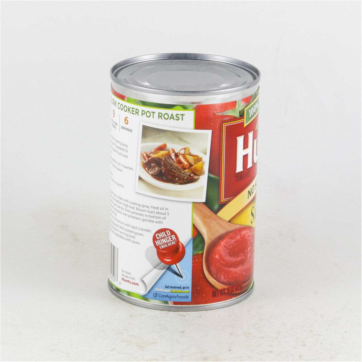 slide 4 of 4, Hunt's Tomato Sauce No Salt Added, 15 oz, 15 oz