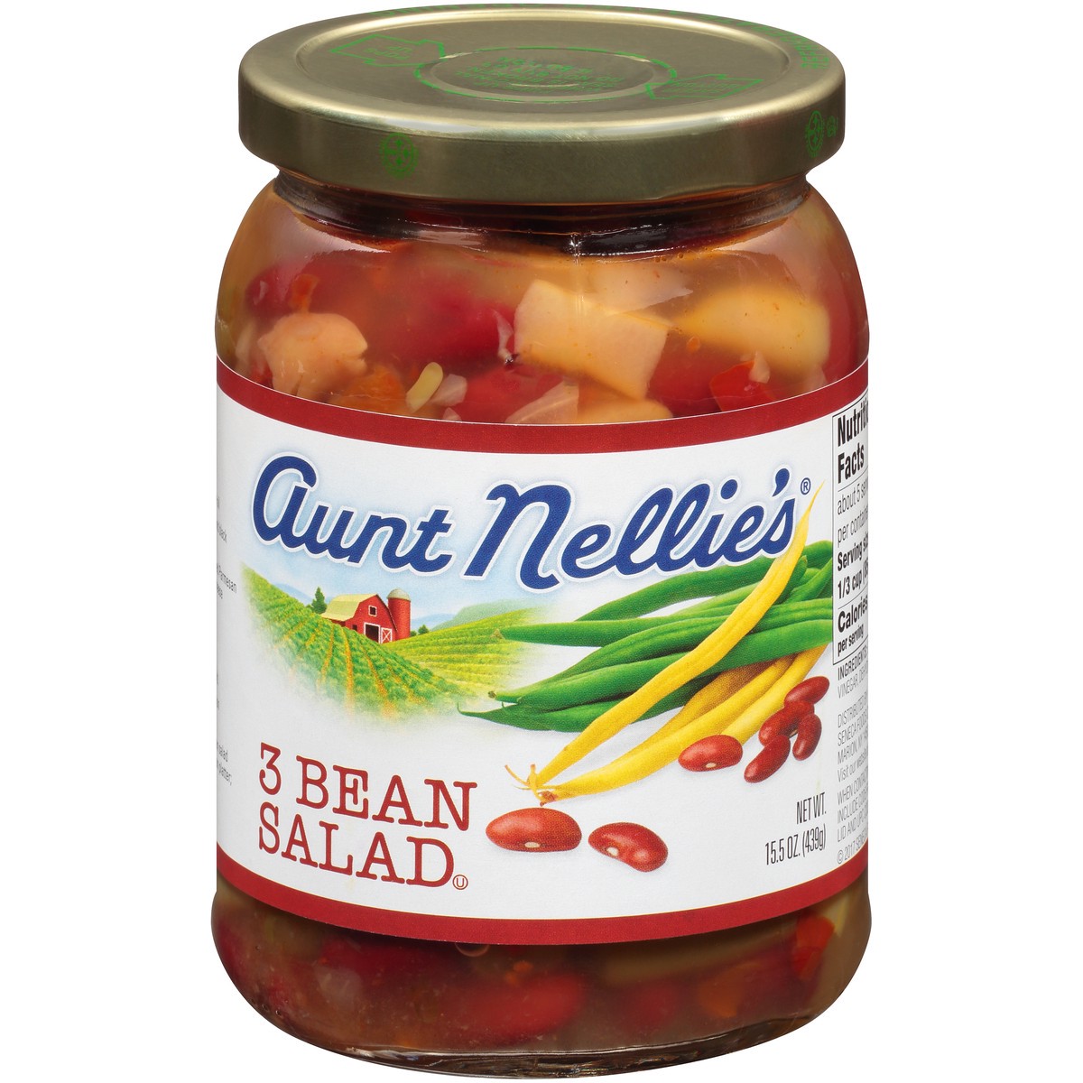 slide 1 of 6, Aunt Nellie's Aunt Nellies Three Bean Salad - 15.5 Oz, 15.5 oz