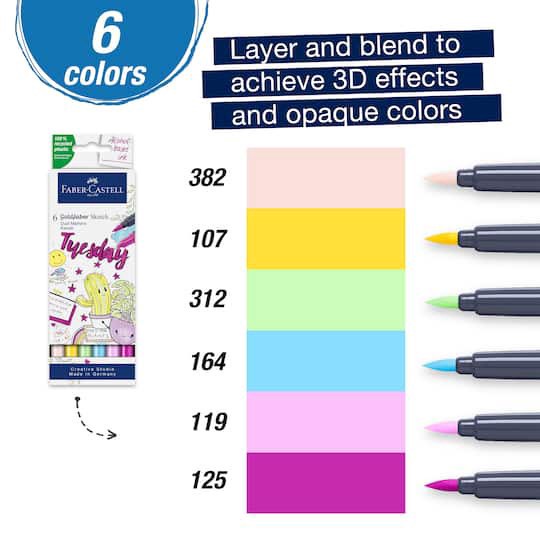 slide 1 of 5, Faber-Castell Kawaii Goldfaber Sketch Markers, 1 ct