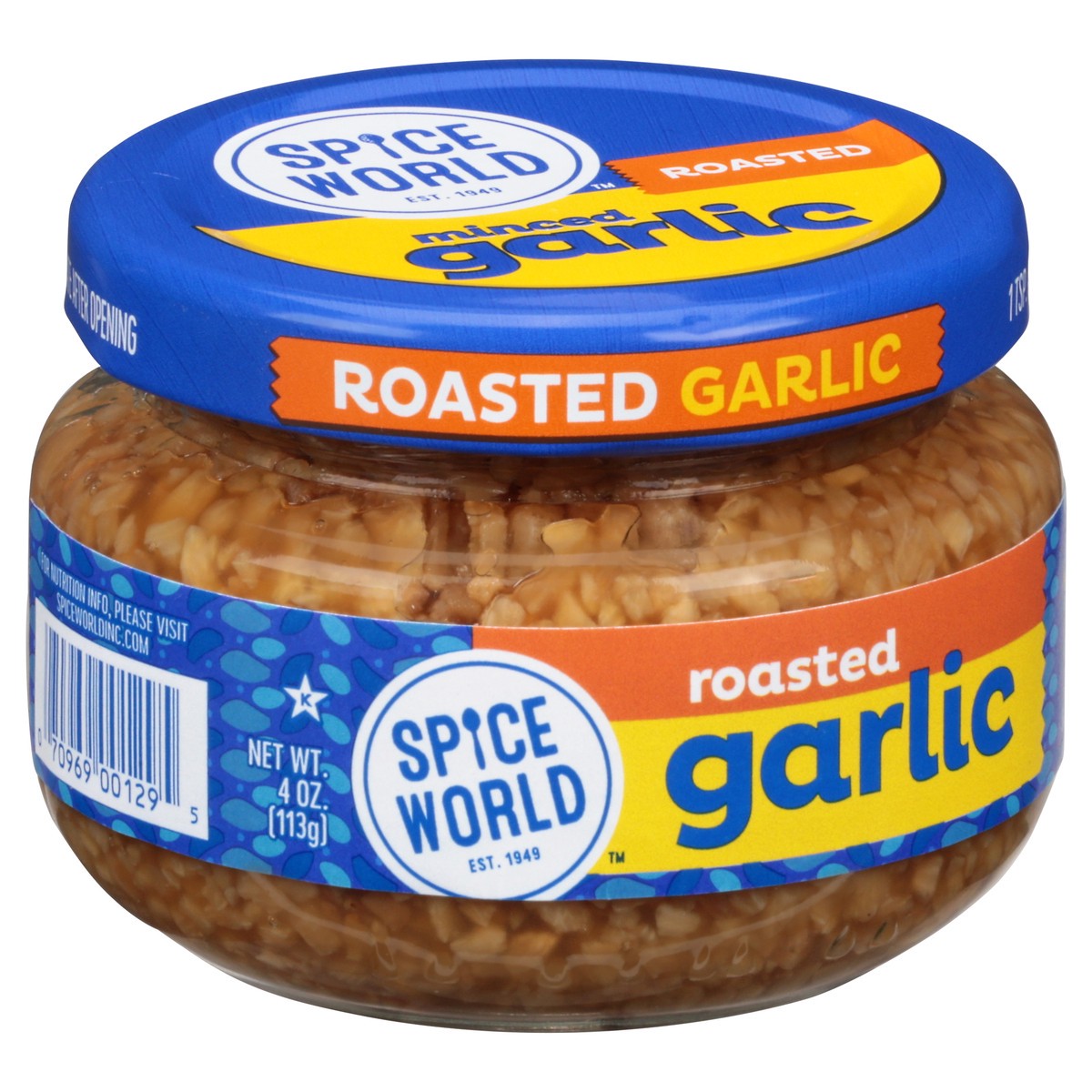 slide 3 of 13, Spice World Roasted Minced Garlic 4 oz, 4 oz