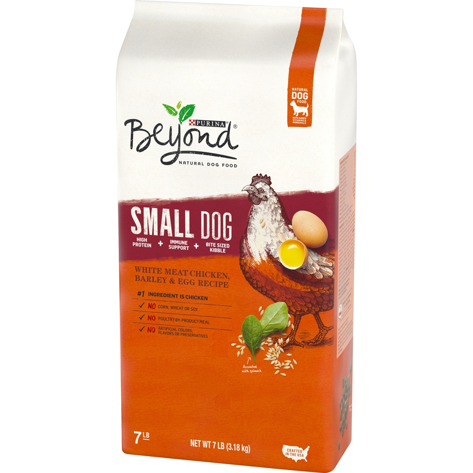 slide 3 of 9, Purina Beyond Small Dog White Meat Chicken, Barley & Egg Recipe Adult Dry Dog Food, 7 lb