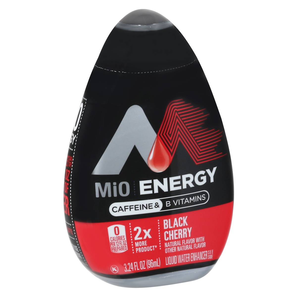 slide 2 of 11, Mio Energy Black Cherry Naturally Flavored Liquid Water Enhancer With 2X More Bottle, 3.24 fl oz