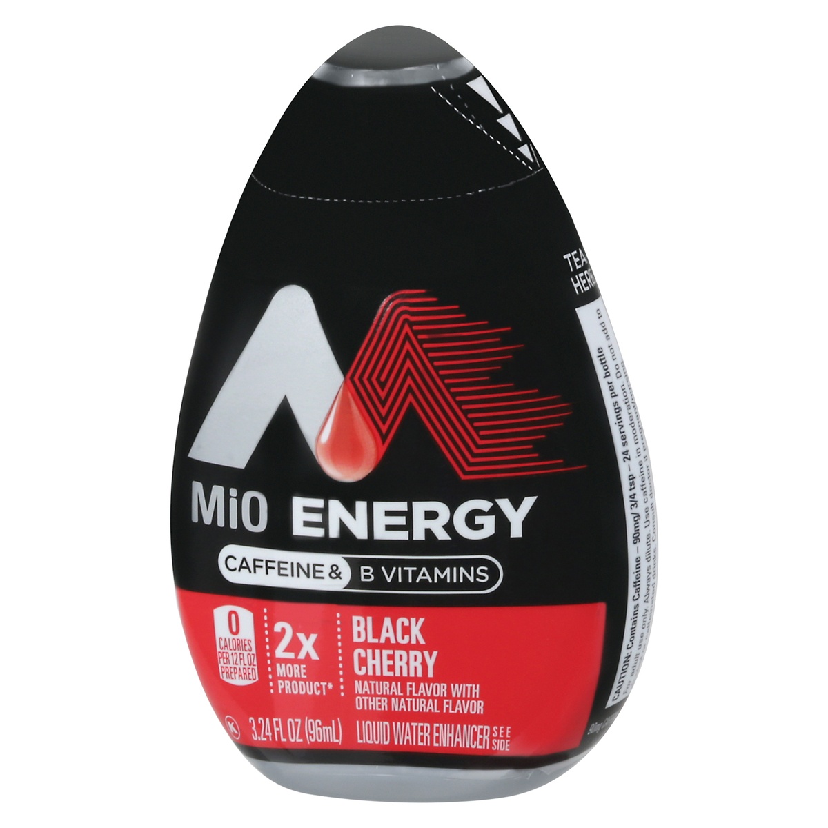 slide 3 of 11, Mio Energy Black Cherry Naturally Flavored Liquid Water Enhancer With 2X More Bottle, 3.24 fl oz