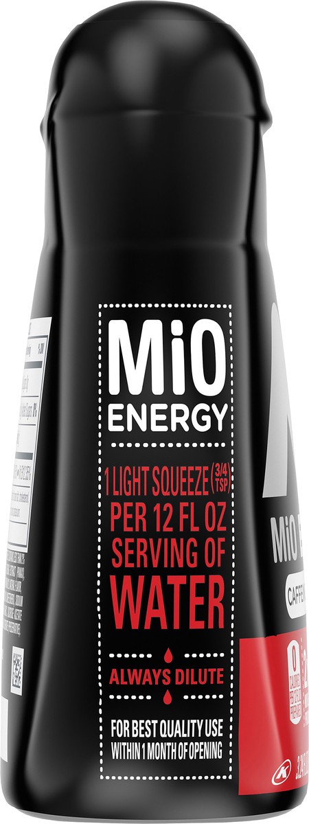 slide 9 of 9, MiO Energy Black Cherry Naturally Flavored with other natural flavor Liquid Water Enhancer Drink Mix with 2x More, 3.24 fl. oz. Bottle, 3.24 fl oz