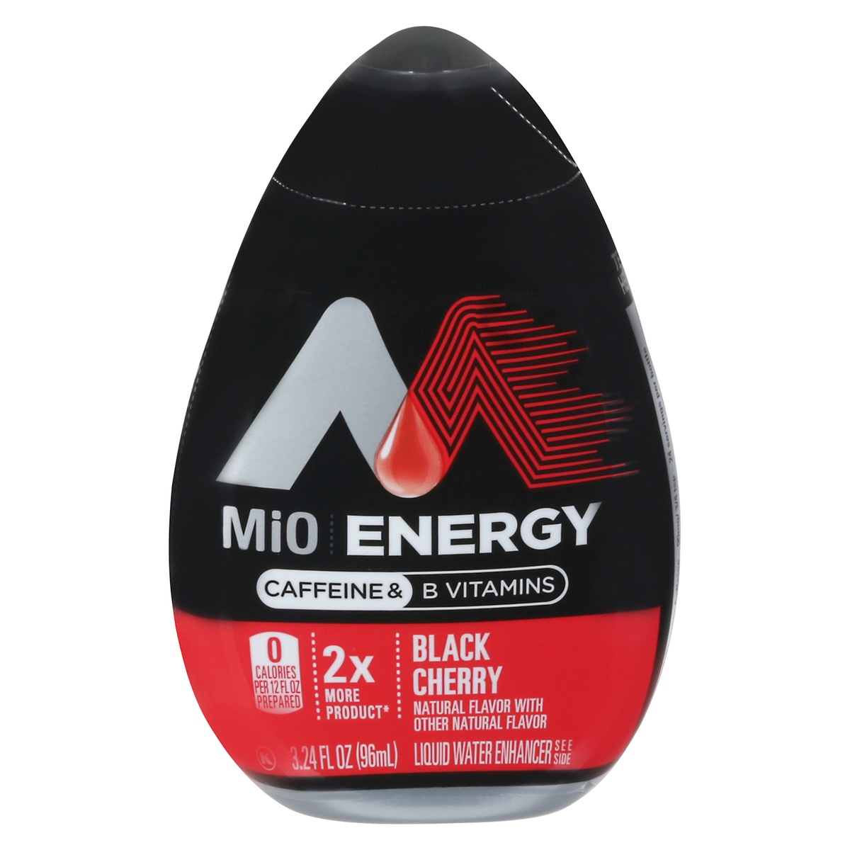 slide 11 of 11, Mio Energy Black Cherry Naturally Flavored Liquid Water Enhancer With 2X More Bottle, 3.24 fl oz