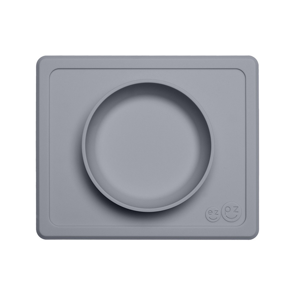 slide 1 of 5, ezpz Mini Bowl - Gray, 1 ct