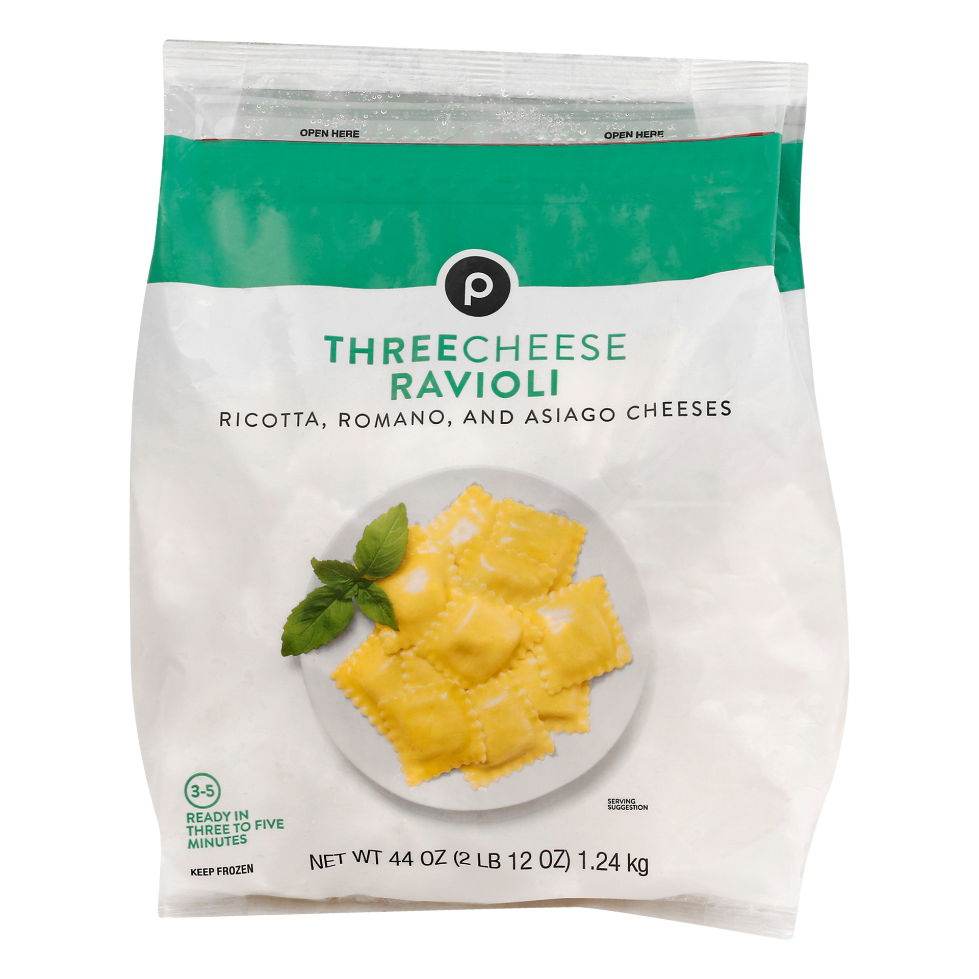 slide 1 of 1, Publix Three Cheese Ravioli, 44 oz